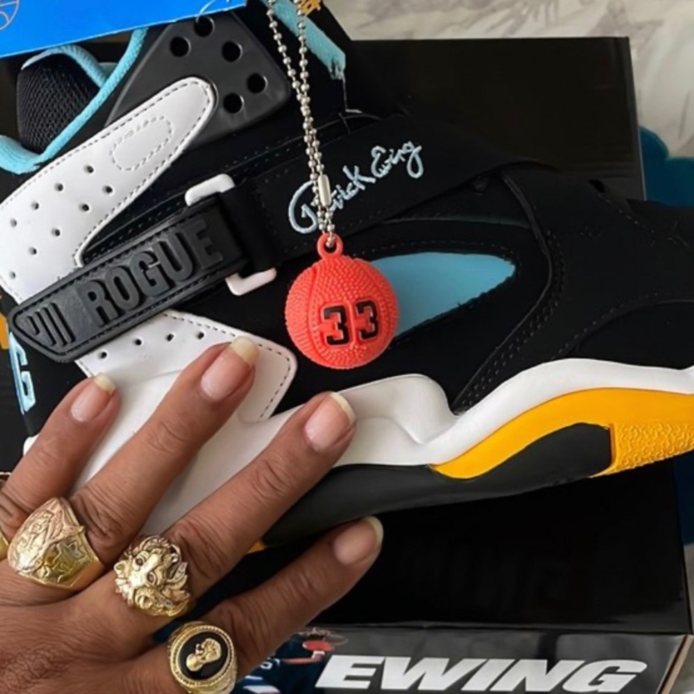 EWING ROGUE X BET RAP CITY COLLABORATION SNEAKERS RARE COLORWAY MENS PATRICK NBA - Picture 2 of 16